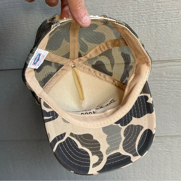 Vintage Ducks Unlimited Hunting Camo Hat Cap - Picture 15 of 15